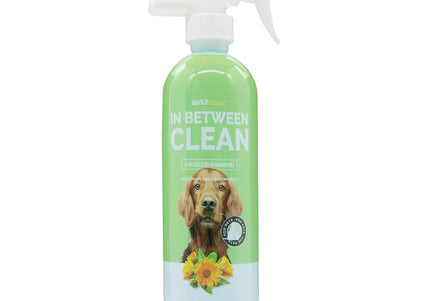 Bark2Basics In Between Clean Waterless Shampoo – Dry Spray Formula, 473ml, Fast-Acting Freshness