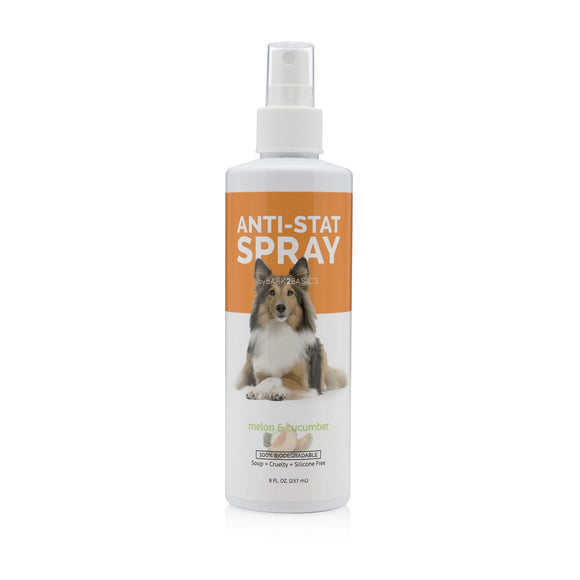 Bark2Basics Anti-Stat Grooming Spray – Antistatic Detangling Formula, 237ml Bottle