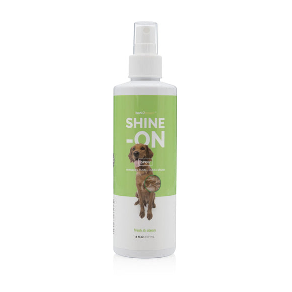 Bark2Basics Shine-On Spray – Coat Shine and Detangling Formula, 237ml, Lightweight Finish