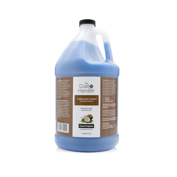 The Coat Handler Undercoat Control Deshedding Shampoo – Coconut Scent, Reduces Shedding and Undercoat
