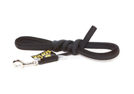 Julius K9 Supergrip Color & Gray Training Leash – Black, No Handle, 100cm x 20mm, Durable Grip