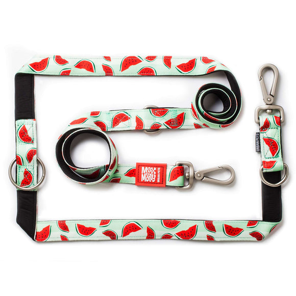 Max&Molly Multi-Leash Watermelon – Adjustable 200cm Dog Leash with Vibrant Pattern, Medium Size