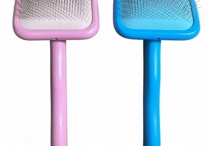 Easy Brush Small Slicker Brush – Compact Dual-Color Design with Gentle Bristles