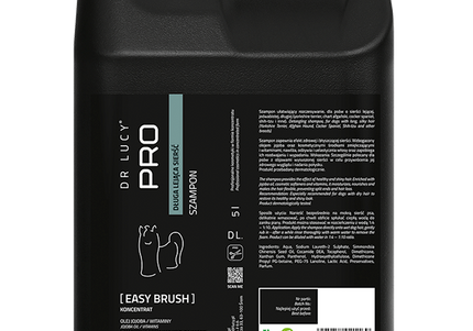 Dr. Lucy Pro Easy Brush Z Shampoo – 5L, Detangling Formula for Long Flowing Hair, Free Pump