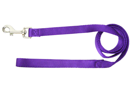 Hamilton Single Thick Leash – Black Nylon, 19mm Wide, 183cm Long, Durable Design