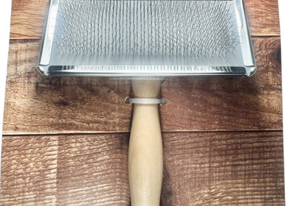 Bymilo Medium Soft Slicker Brush – Gentle Bristles, Ergonomic Handle for Comfortable Grooming