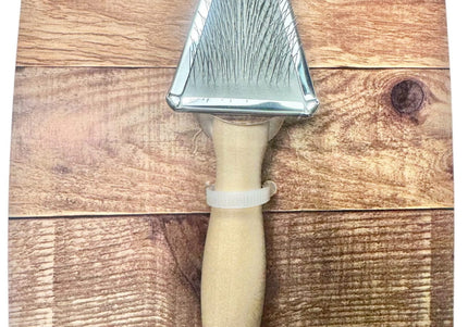 Bymilo Triangular Soft Slicker Brush – Gentle Flexible Grooming Tool with Soft Bristles