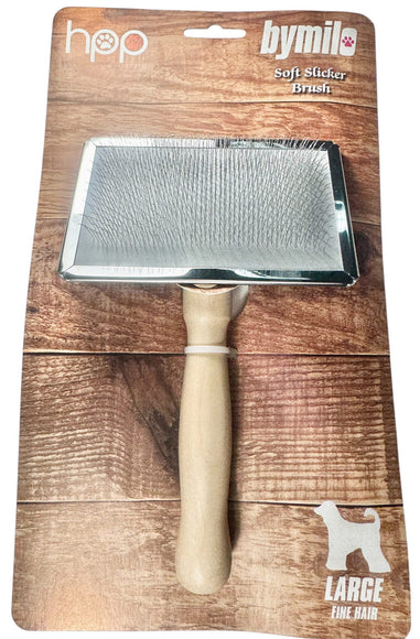 Bymilo Large Soft Slicker Brush – Gentle Wide-Head Grooming Tool for Poodles and Doodles