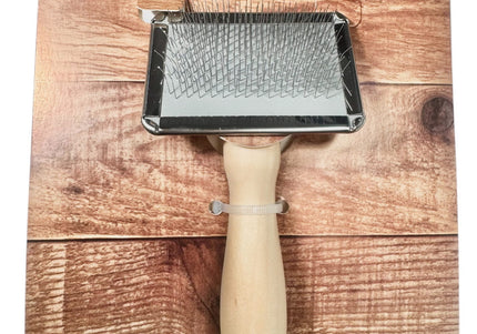 Bymilo Mini Soft Slicker Brush – Gentle Poodle Brush with Flexible Bristles, Compact Size