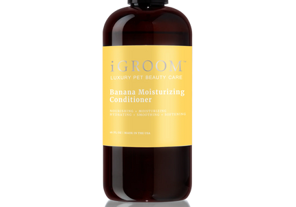 iGroom Banana Moisturizing Conditioner – Nourishing Hydration Formula, 473ml Bottle