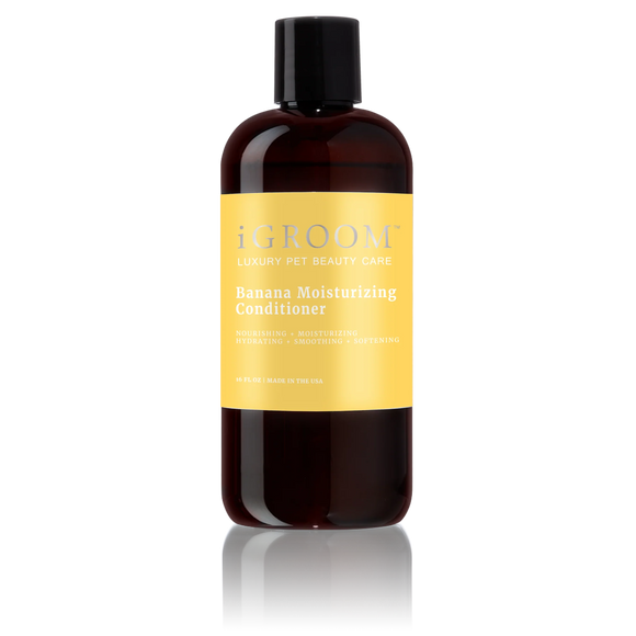 iGroom Banana Moisturizing Conditioner – Nourishing Hydration Formula, 473ml Bottle