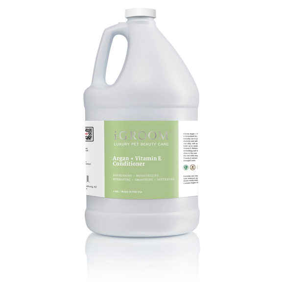 iGroom Argan and Vitamin E Conditioner – Moisturizing Formula with Nourishing Oils, 3.8L