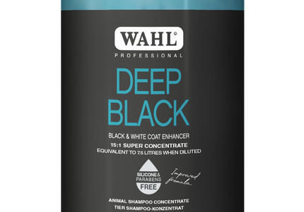 Wahl Deep Black Shampoo – Color Enhancing Formula for Black and White Coats, 500ml