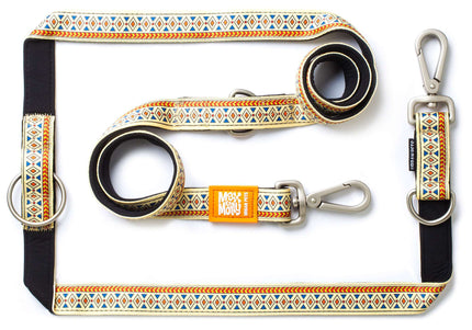 Max&Molly Multi-Leash Ethnic – Adjustable 200cm Dog Leash, Unique Pattern, Size S