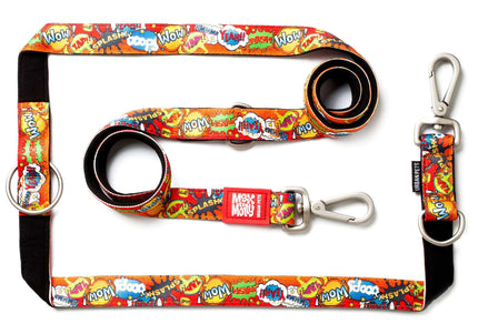 Max&Molly Multi-Leash Heroes Adjustable Dog Leash – 200cm, Unique Pattern, Medium Size