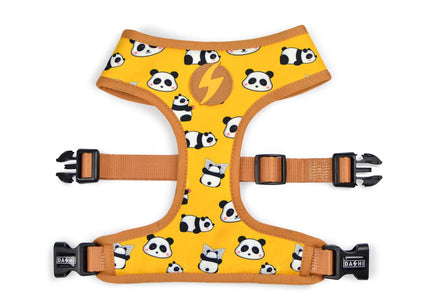 Dashi Snooze Neo Mesh Harness – Pressure-Free Double-Sided Neoprene, Panda Pattern, Small Size