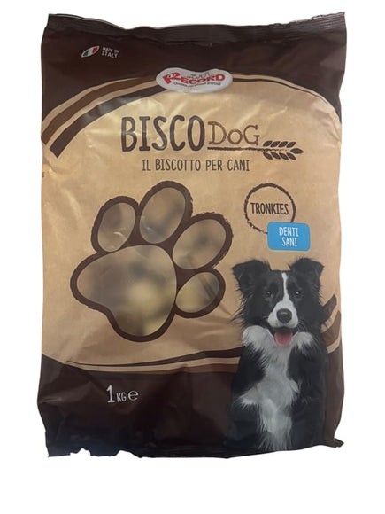 Record Bisco Denti Sani Oral Cleansing Treats – Meaty Flavor, 1kg, Promotes Fresh Breath