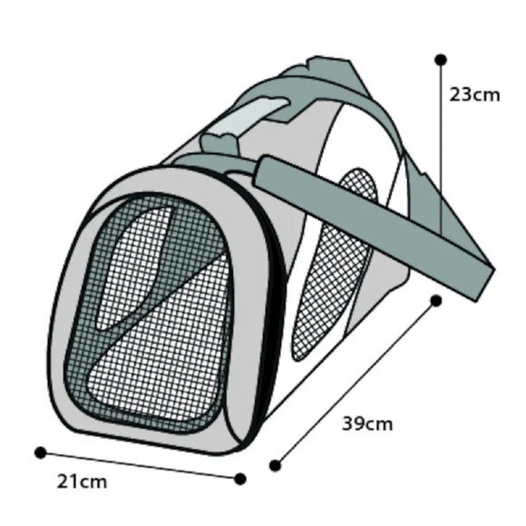 Flamingo Finchley Transport Bag Blue – Spacious Pet Carrier, Durable Fabric, Large 54x27x30cm