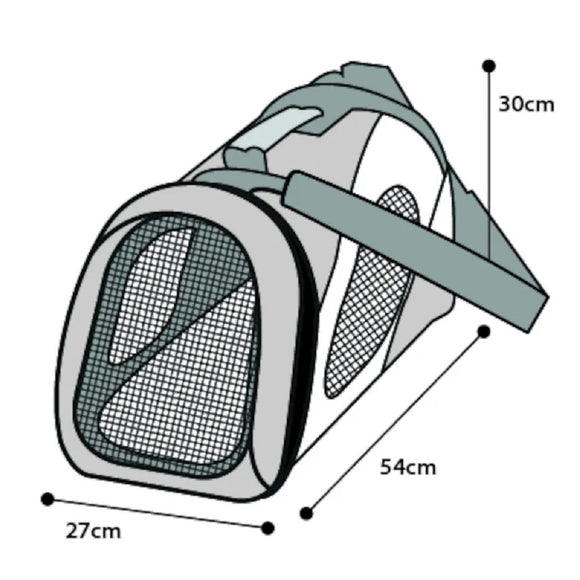 Flamingo Finchley Transport Bag Blue – Spacious Pet Carrier, Durable Fabric, Large 54x27x30cm