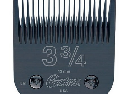 Oster AgION Blade No. 3-3/4 – 13mm Stainless Steel, Antimicrobial, Precision Cutting