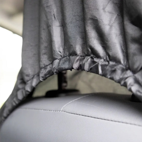 Flamingo Oslo Black Car Seat Cover 70x135cm – Waterproof Front Seat Protector, Durable Design