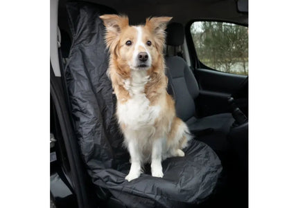 Flamingo Oslo Black Car Seat Cover 70x135cm – Waterproof Front Seat Protector, Durable Design