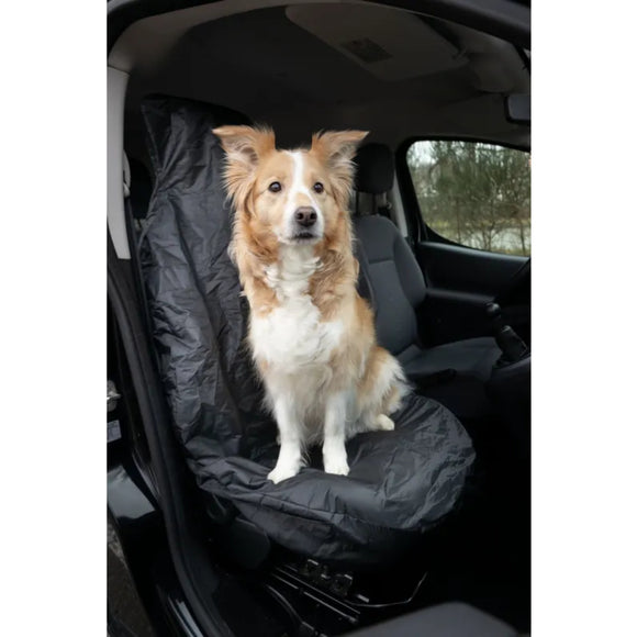 Flamingo Oslo Black Car Seat Cover 70x135cm – Waterproof Front Seat Protector, Durable Design