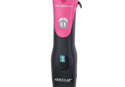 Aesculap Favorita CLi Telemagenta Cordless Hair Clipper – Reliable, Robust, Two Batteries, No Blade Included