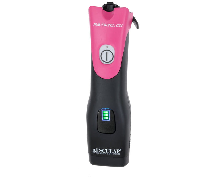 Aesculap Favorita CLi Telemagenta Cordless Hair Clipper – Reliable, Robust, Two Batteries, No Blade Included