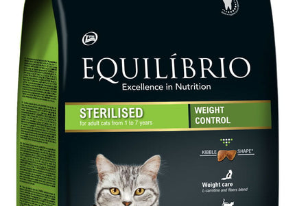 Equilibrio Sterilized Cat Food – Weight Control Formula, Adult Maintenance, 2kg Bag