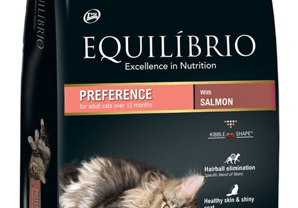 Equilibrio Preference Cat Food with Salmon – Nutrient-Rich Formula, 7.5kg Bag