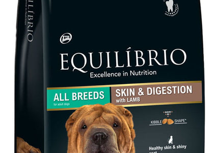 Equilibrio All Breeds Lamb Dog Food – Sensitive Skin and Digestion Formula, 12kg