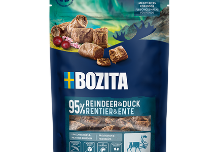 Bozita Meaty Bites Reindeer & Duck – Soft Dog Treats with Rich Protein, 70g Pack