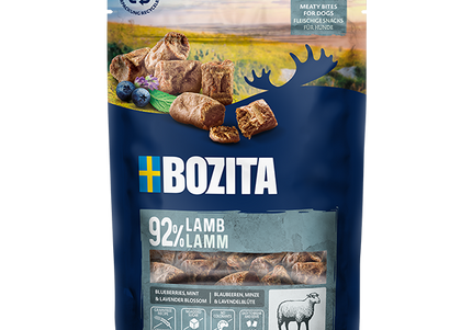 Bozita Meaty Bites Lamb – Soft Lamb Treats, Protein-Rich, 70g Resealable Pack