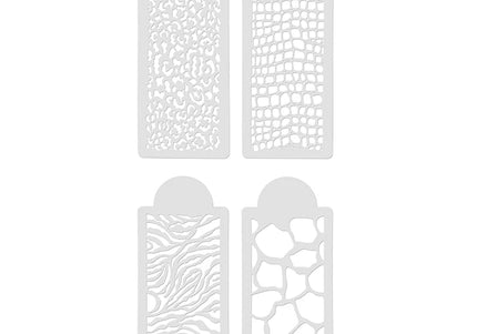 OPAWZ Animal Print Tattoo Stencil Set with Four Designs