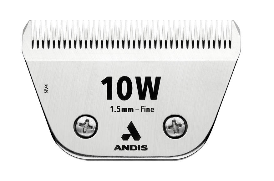 Andis CeramicEdge No. 10W Fine Wide Blade – 1.5mm Ceramic and Chrome Steel, Durable Edge