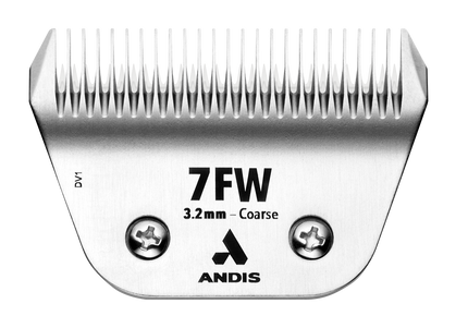 Andis CeramicEdge No. 7FW Wide Grooming Blade – 3.2mm Ceramic Chrome Carbon Steel, Durable Edge