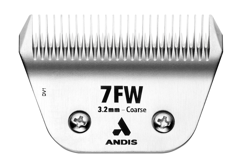 Andis CeramicEdge No. 7FW Wide Grooming Blade – 3.2mm Ceramic Chrome Carbon Steel, Durable Edge