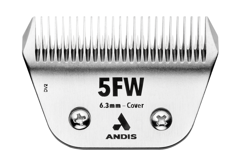 Andis CeramicEdge No. 5FW Wide Blade Cover – 6.3mm Ceramic and Chrome Steel, Durable Precision