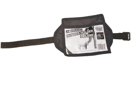 Show Tech Number Holder Deluxe – High-Quality Black Number Band, Secure and Durable Design