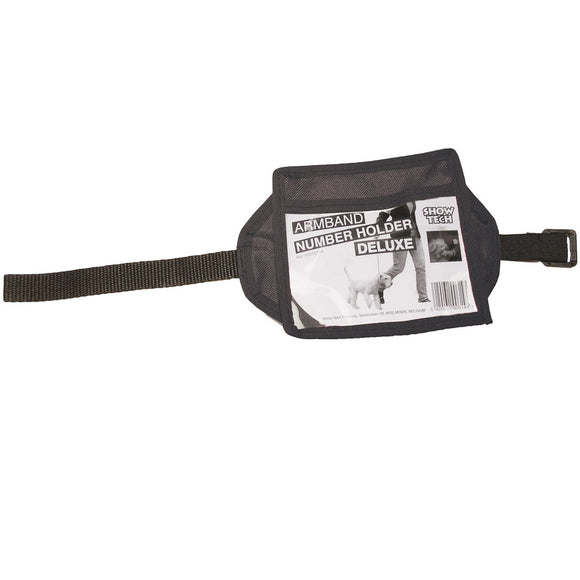 Show Tech Number Holder Deluxe – High-Quality Black Number Band, Secure and Durable Design