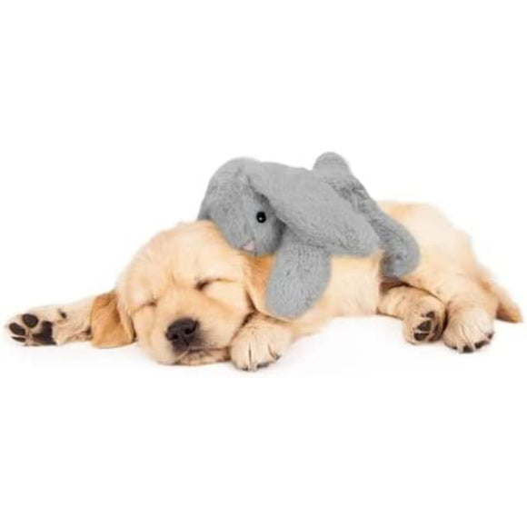 Holland Heartwarming Buddy Plush Bunny – Calming Dog Toy with Heartbeat Imitation, Brown