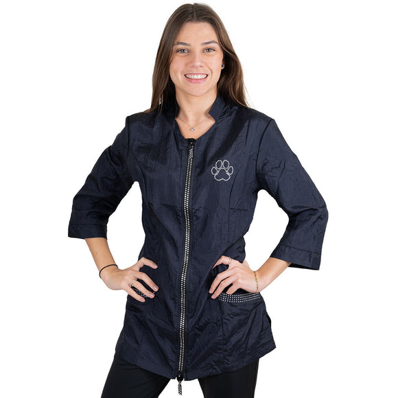 Tikima Aleria Grooming Sweatshirt – Richly Decorated Black Shirt, XL, Comfortable Fit