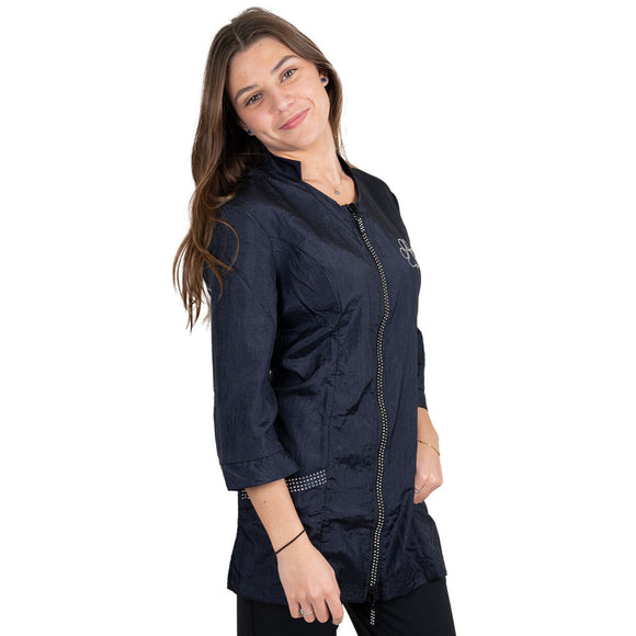 Tikima Aleria Grooming Sweatshirt – Richly Decorated Black Shirt, XL, Comfortable Fit