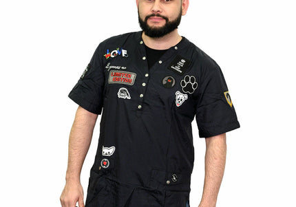 Tikima Figarino Grooming Sweatshirt Black – 4XL, Durable with Reinforced Patches