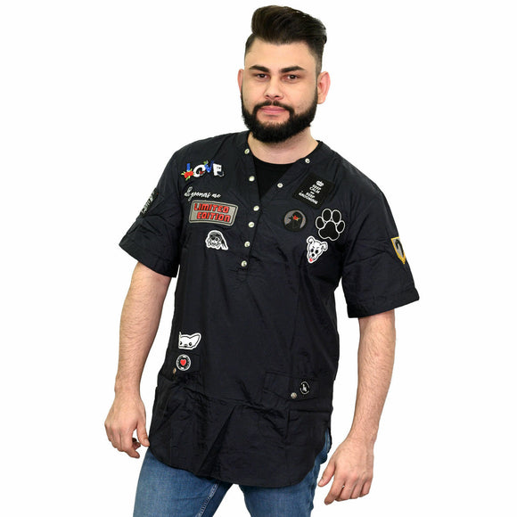 Tikima Figarino Grooming Sweatshirt Black – 4XL, Durable with Reinforced Patches