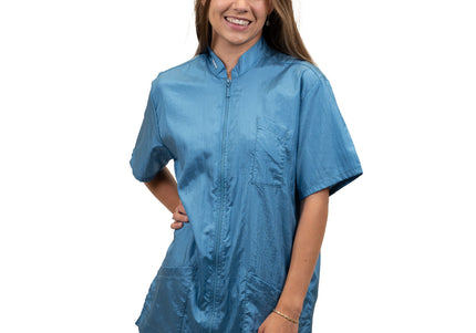 Tikima Lavezzi Grooming Shirt – Short-Sleeved Blue Sweatshirt with Back Embroidery, 4XL