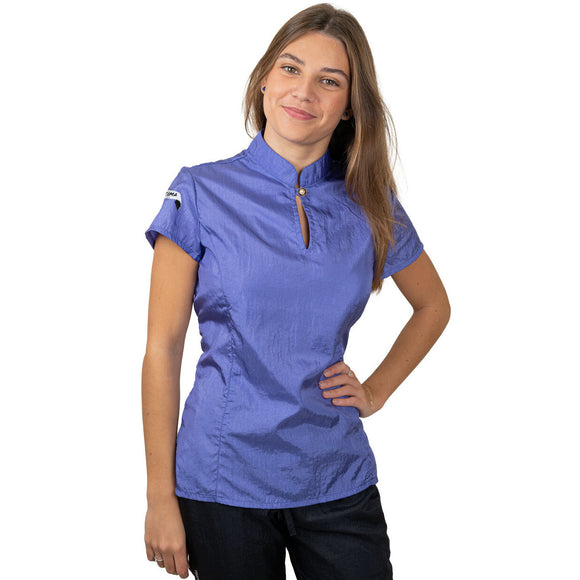 Tikima Serena Grooming Shirt – Fitted Lightweight Design, Purple, Size Large