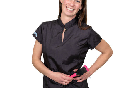 Tikima Serena Grooming Sweatshirt – Fitted Women's Black Shirt, Size Large