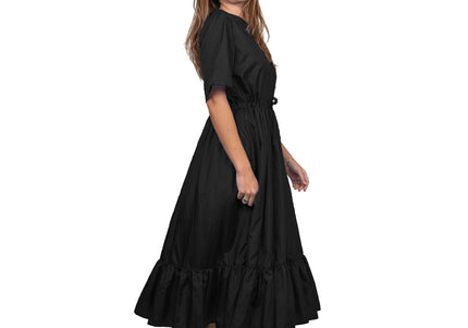 Tikima Lioni Grooming Shirt Black XL – Long Protective Dress, Lightweight Fabric